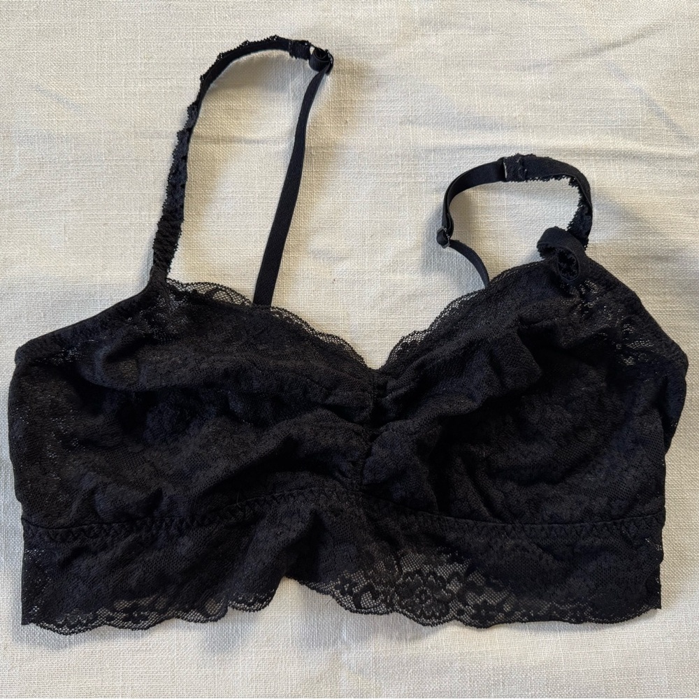 VS PINK Bralett - BLACK - Size LARGE
